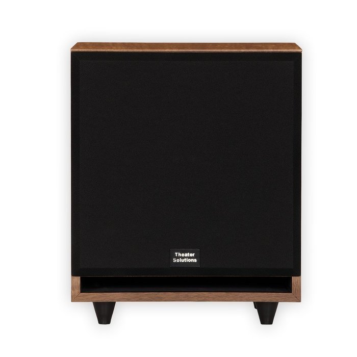 Theater Solutions SUB10FM Front Firing Powered Subwoofer (Mahogany) N4