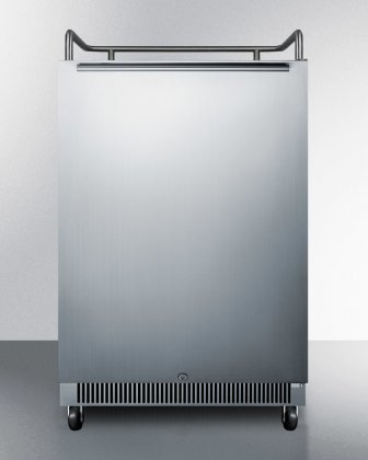 Summit SBC678OSNK 24" Built-In/Freestanding Outdoor Beer Dispenser with 6.5 cu. ft. Capacity Factory Installed...