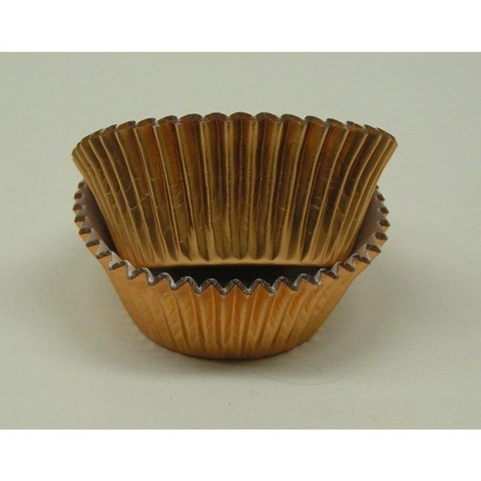 500pc Mini Size Copper Foil Baking Cup With Greaseproof Liner