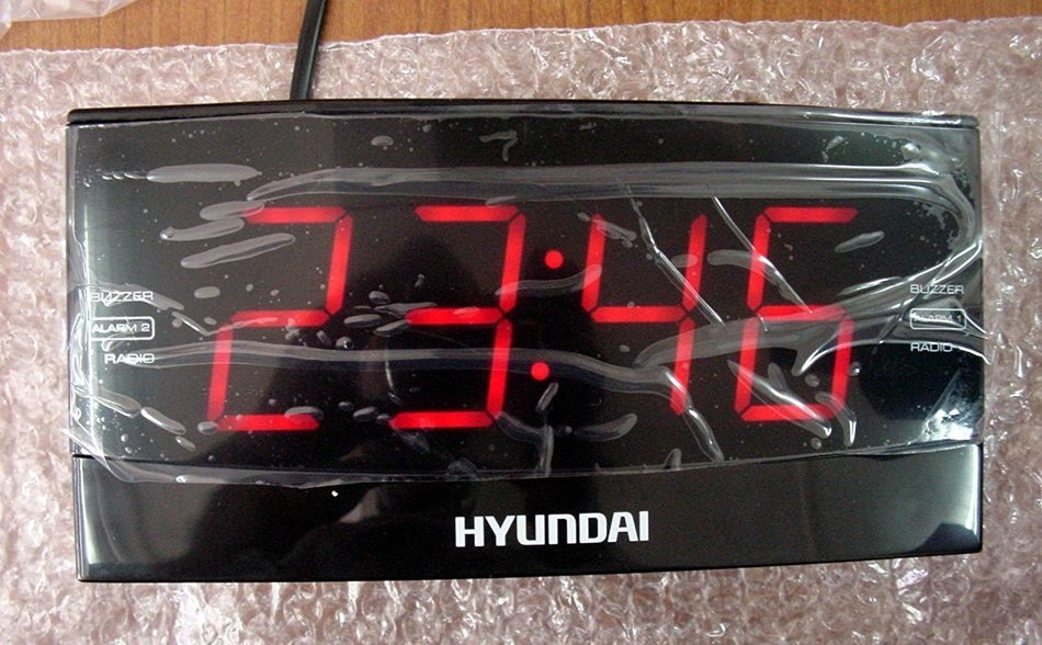 HYUNDAI DUAL ALARM CLOCK RADIO 1.8" DISPLAY N2