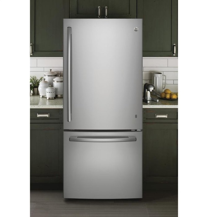 GE Stainless Steel Bottom Freezer Refrigerator N12