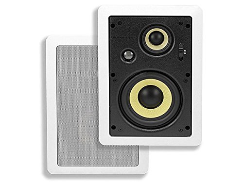 Monoprice 107606 5-1/4 Inch 3-Way High Power In-Wall Pair Speaker