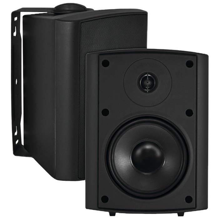 OSD Audio AP520 Black 5.25-inch Indoor or Outdoor 120-Watt Patio Speaker Pair N2