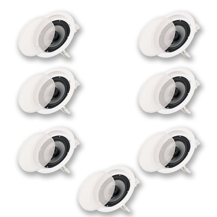 Acoustic Audio CS-IC62 In Ceiling 6.5" Home 7 Speaker Set 2 Way 1750W CS-IC62-7S