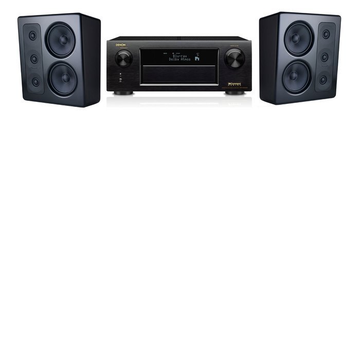 M&K Sound MP300 Monitor Speaker 2.0 Denon AVR-X5200W