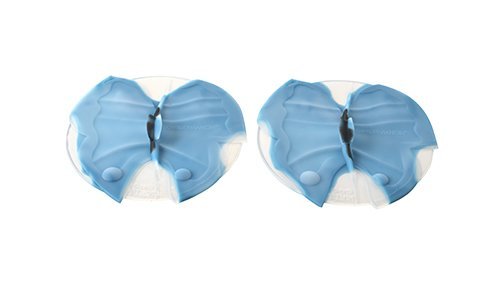 Charles Viancin Butterfly Drink Cover Set/2 - Blue N2
