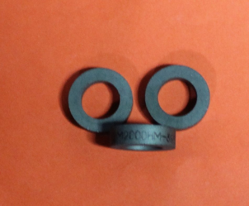 Ferrite ring K 20x12x6 mm USSR 10 pcs