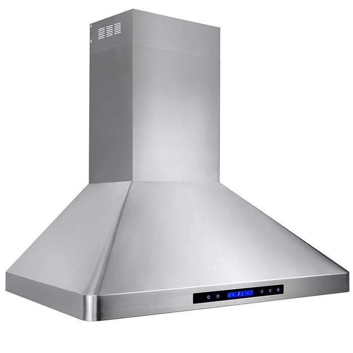 AKDY 30" Stainless Steel Wall Mount Style Touch Screen Control Kitchen Vent Fan Range Hood N2