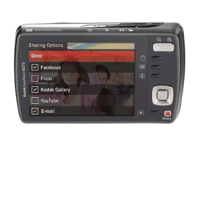 Kodak Easyshare M575 14 MP Digital Camera with 5x Wide Angle Optical Zoom and 3.0-Inch LCD (Midnight Black) N2