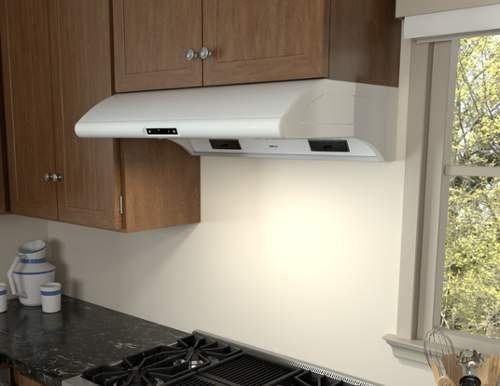 Zephyr AK2100BW 30" Power: Typhoon Series Under Cabinet Hood with 850 CFM 5 Sones ACT Technology 6 Speed Levels...