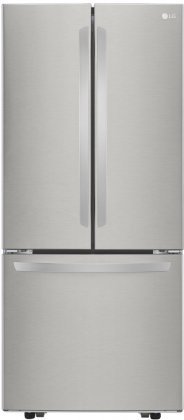 LG LFCS22520S 30" Energy Star Freestanding French Door Refrigerator with 21.8 cu. ft. Capacity, in Stainless Steel