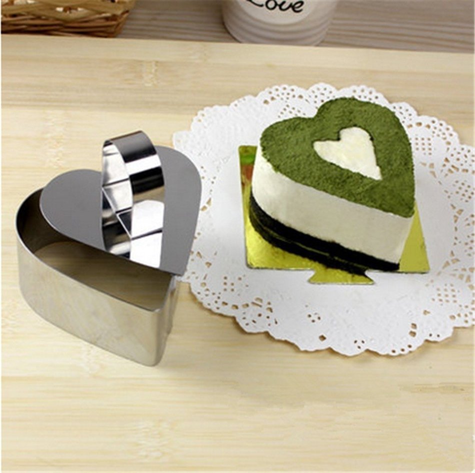 SNW Stainless Steel Cheese Cake Cookie Cutter Mold Bakeware,Flower N8