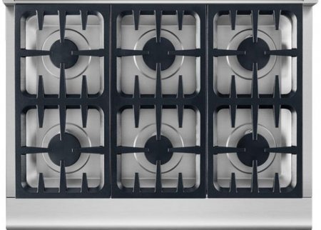 DCS RGV2366N 36" Gas Freestanding Range with 6 Burners, Sealed Burner, None Drawer, 5.3 cu. ft. Primary Oven Capacity...
