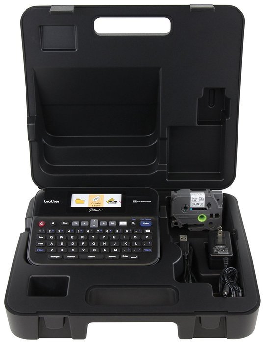 Brother Printer PTD600VP PC Connectible Label Maker with Case N2