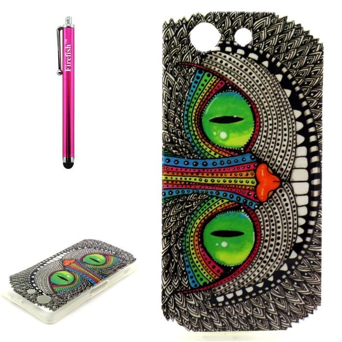 Xperia Z3 Case, Firefish [Shock Absorbent] [Slim Fit] [Anti Slip] Design Clear TPU Gel Silicone Soft Protective... N110