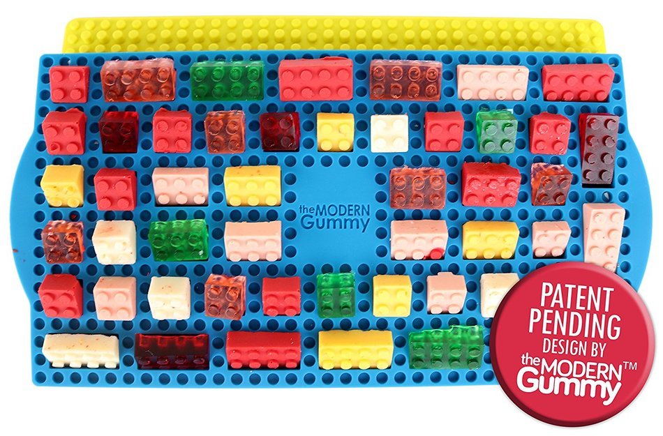 New STACKING 50 Cavity Building Block Candy Mold + Base Plate Style LID + Figure Mold + Dropper + Recipe PDF by... N8