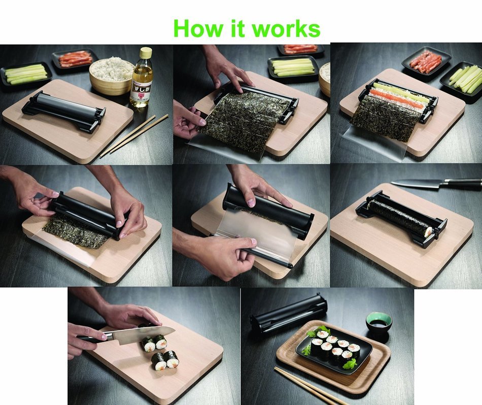 Easy Sushi 3.5 cm Roller, 1.4", Black N4