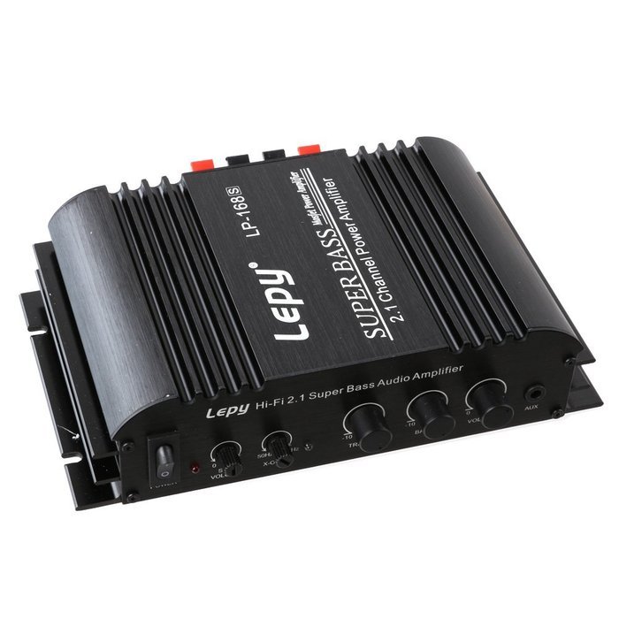 LYWS HI-FI Audio Stereo 2.1 Channel Power Amplifier 40W x2 + 68W x 1RMS With Adapter LP-168S N5