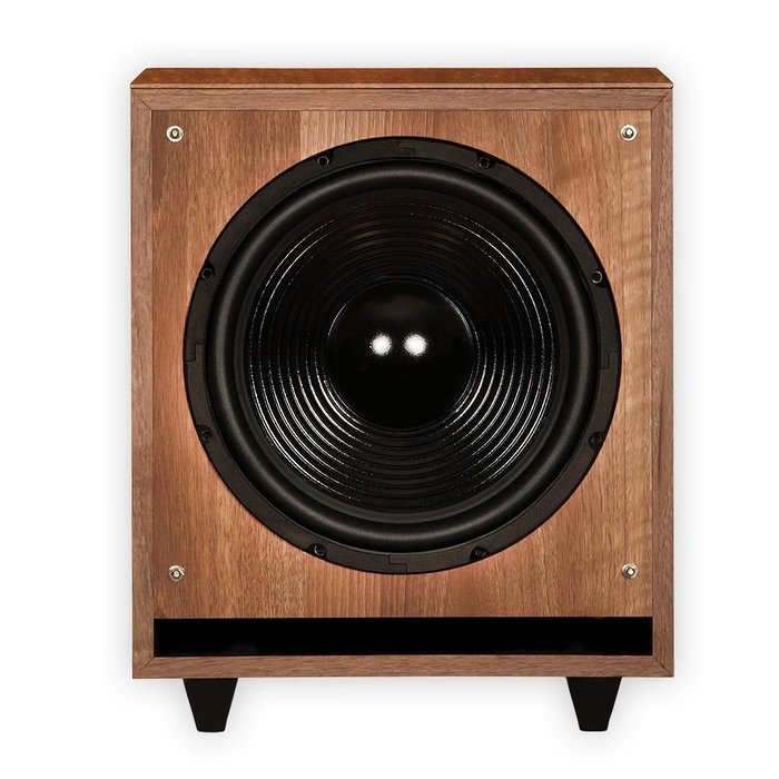 Theater Solutions SUB10FM Front Firing Powered Subwoofer (Mahogany) N5 ...