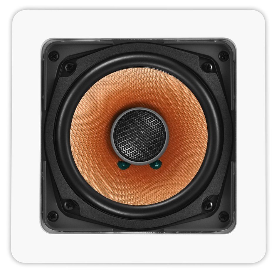 OSD Audio CW840SQ White 8-inch Poly Square In-Ceiling or In-Wall Speaker Pair N15