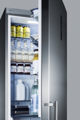 Summit FFBF181ES 24" Bottom Freezer Refrigerator with 12.5 cu. ft. Capacity Digital Thermostat a Wine Rack ZeroZone... N2