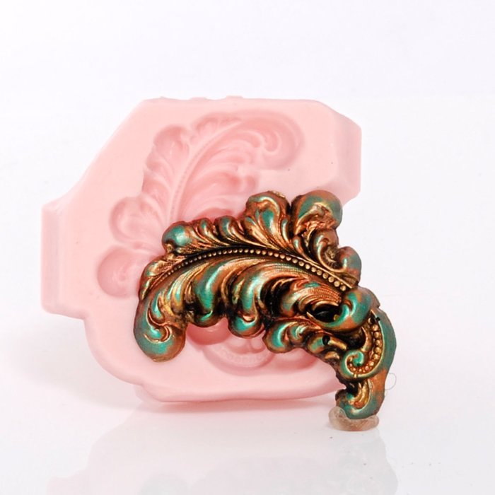 Feather Plume Silicone Mold Food Safe Chocolate, Fondant, Candy, Craft or Jewelry Mold Resin, Clay, Flexible and... N2