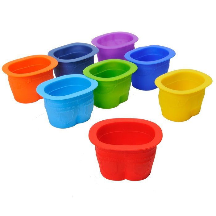 Kingstar Silicone Mini Paw Cake Pan Bone Bakeware Baking Mold Set of 2 with Lovely Brush, 29-cavity N10
