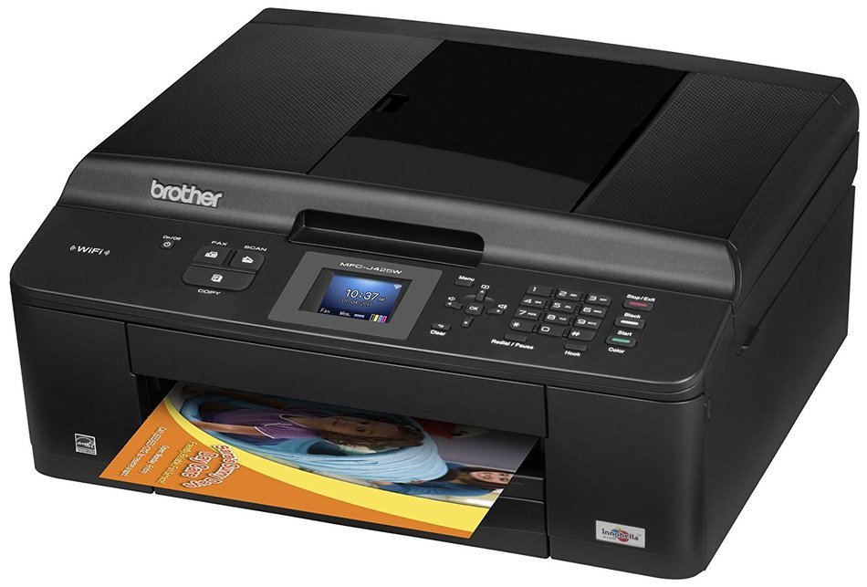 Brother Printer MFCJ425W Wireless Color Photo Printer with Scanner, Copier and Fax