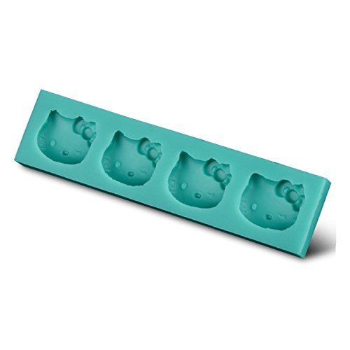 Four Hello Kitty Shaped Food Grade Silicone Mold by uGen! Soap Ice Cake Mold. Sugarcraft Tool. Chocolate Candy...