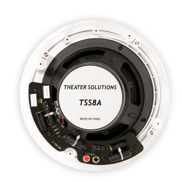Theater Solutions New 8" In Ceiling HD Home Theater Glass Fiber Angled 6 Speaker Set 2400 Watt 6TSS8A N2