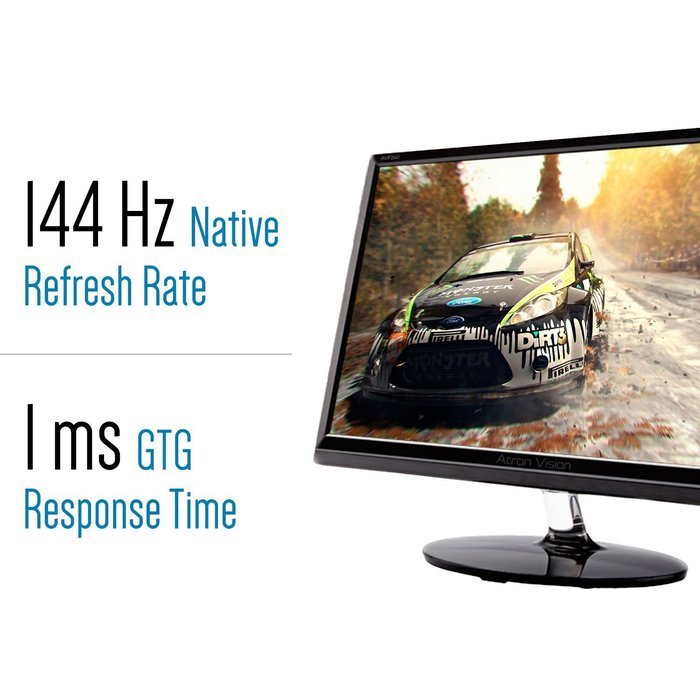 Atron Vision AVF240 24-Inch 144 Hz FHD Gaming Monitor. 1920x1080 LED Monitor, 1ms Response...