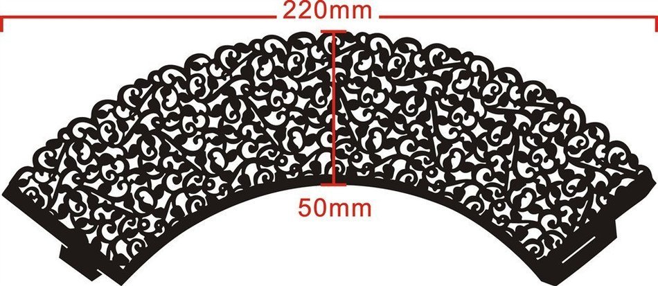 Yansanido 12 set pink Filigree Artistic Bake Little Vine Lace Laser Cut Cupcake Wrapper Cup Muffin Case Trays... N19