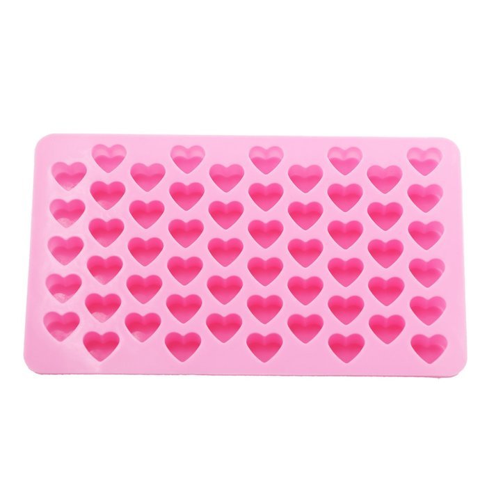 Bestjybt Silicone Mini Heart Shape Silicone Ice Cube Candy Mold Chocolate Mold N4