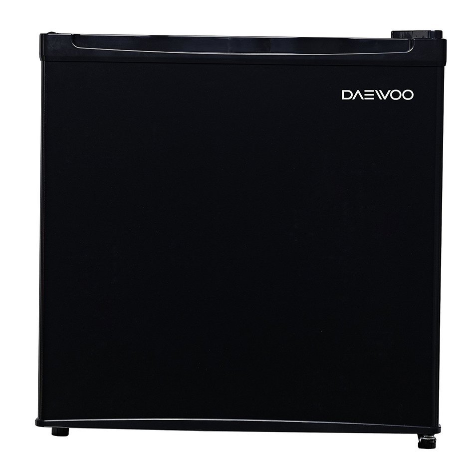 Daewoo 1.6 Cu Ft Black Compact Single Reversible Door Refrigerator and Freezer | FR-016RBE