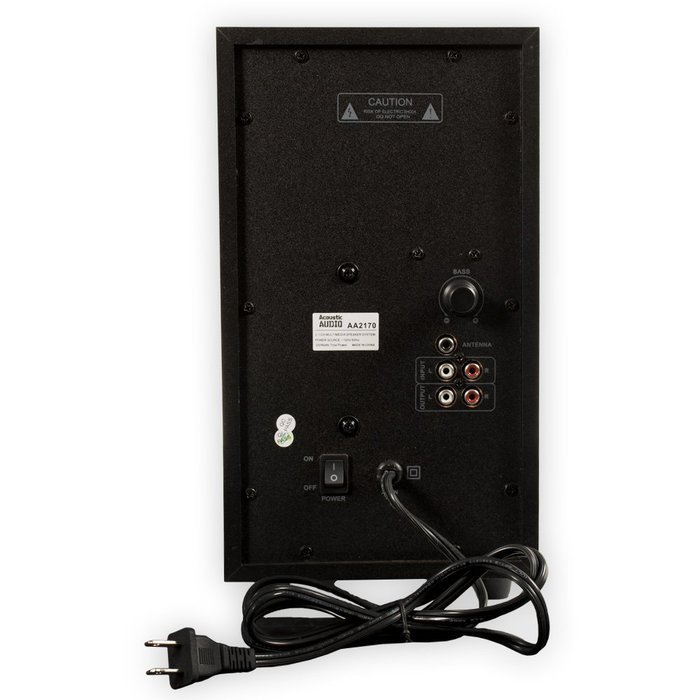 Acoustic Audio AA2170 Home 2.1 Speaker System with Bluetooth Optical Input FM Tuner USB Multimedia N4