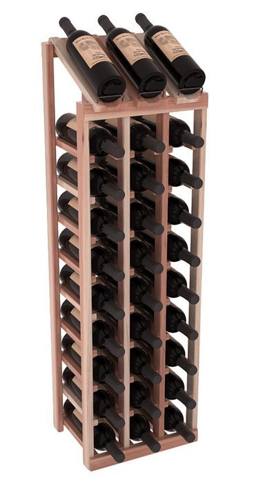 Wine Racks America Redwood 3 Column 10 Row Display Top Kit. 13 Stains to Choose From!