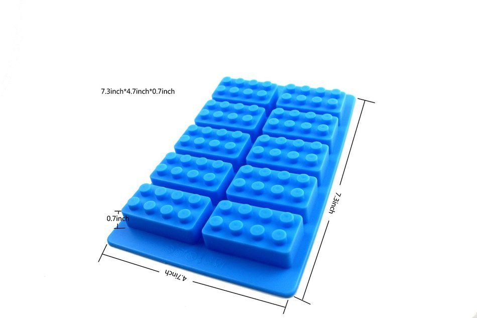 Lovelyou Building Bricks Molds - Building Blocks - Lego Mold, Silicone Baking Molds, Chocolate Molds, Ice Cube... N3
