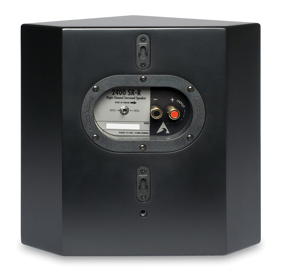 Atlantic Technology 2400SR-P-BLK Dipole-Bipole Surround Speakers (Pair, Black) N3