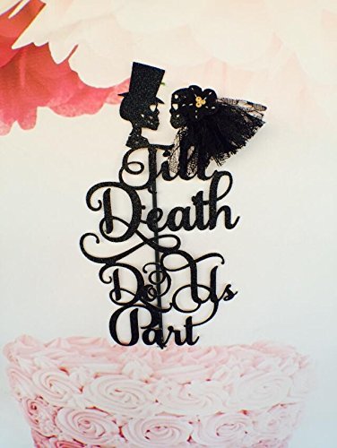 Till Death Do Us Part Skull Cake Topper