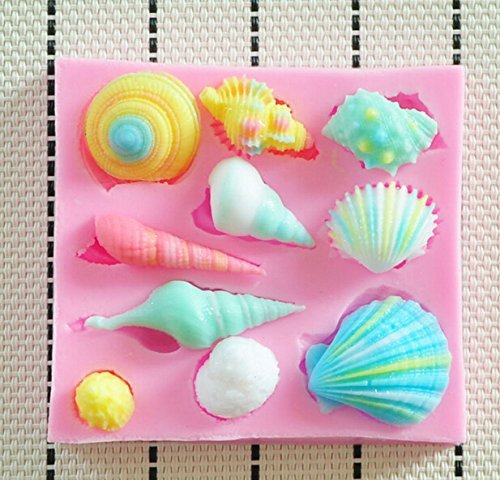 Anyana Seashell Silicone Fondant Mould Chocolate Cake Soap Decorating Baking Tool Candy N3