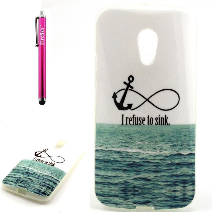 Xperia Z3 Case, Firefish [Shock Absorbent] [Slim Fit] [Anti Slip] Design Clear TPU Gel Silicone Soft Protective... N166