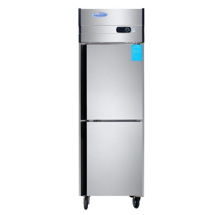 500L 2-Door Reach-in Restaurant Kitchen Stainless Steel Commercial Cabinet Refrigerator Meat Port Beef Steak Freezing...