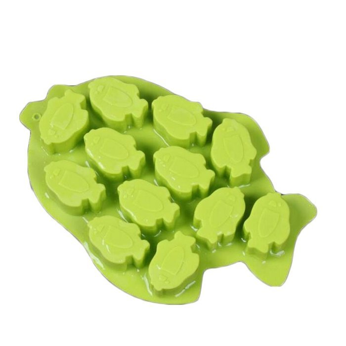 Joyi 12 Cavity Fish Shape Silicone Non Stick Cake Bread Mold Chocolate Jelly Candy Baking Mould,2 PCS N5