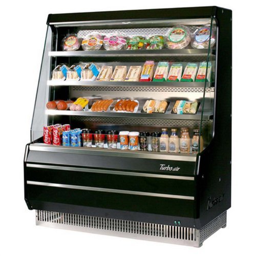 Turbo Air TOM40M 39" Medium Display Merchandiser with Efficient Refrigeration System Attractive Glass Sides Anti-Rust...