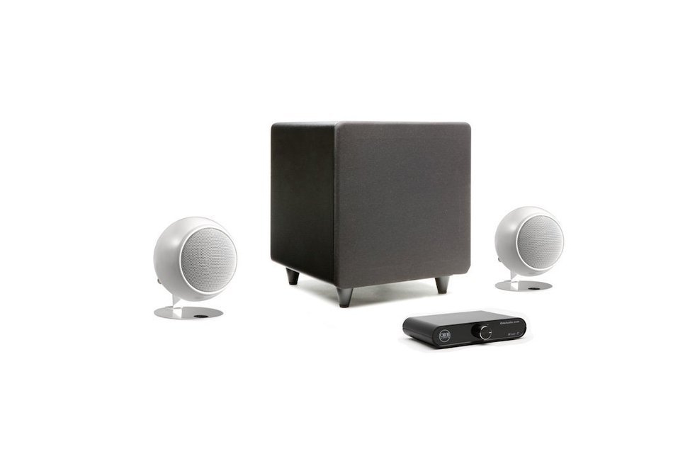Orb Audio mini Express Complete 2.1 Home Audio System (Pearl White Gloss)