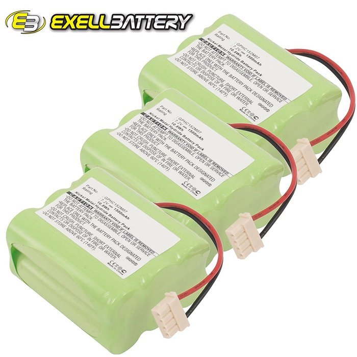 3x Ni-MH 7.2V Battery Fits MINT 4200 4205 Plus 5000 Vacuums Replaces GPHC152M07 N2