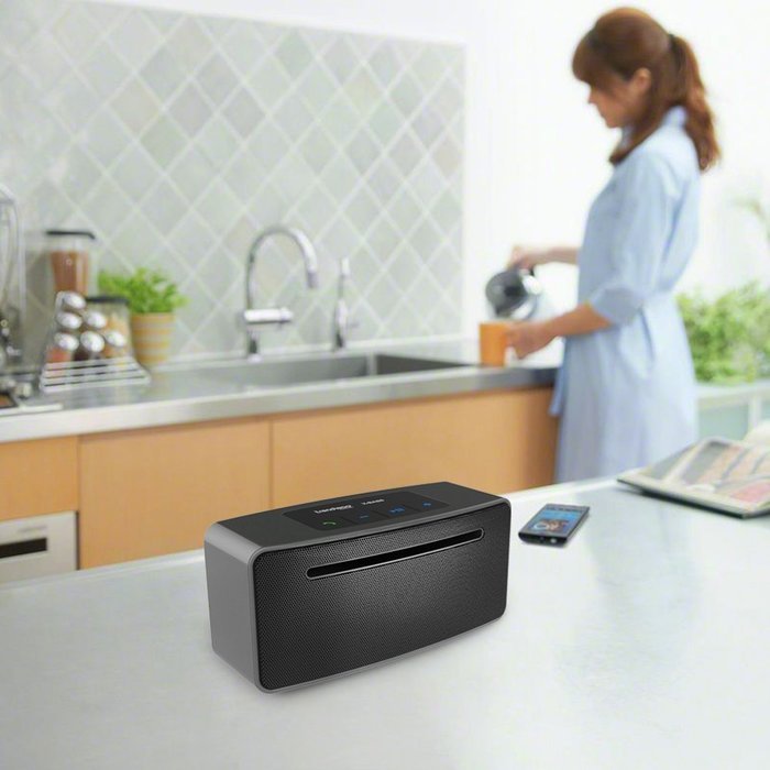 Bluetooth 4.0 Speakers, Trendwoo Premium Super Bass Wireless Speaker Hi-Fi Level with 10W Output, Built-in Microphone... N6