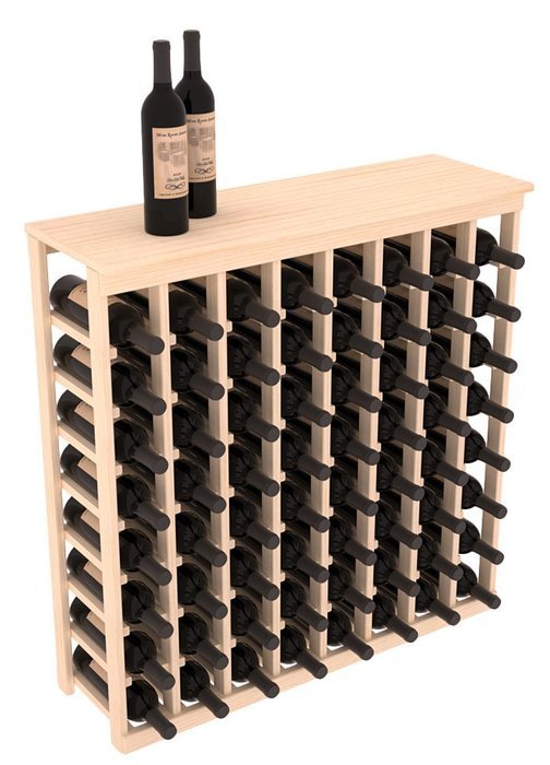 Wine Racks America Ponderosa Pine Tasting Table + Solid Top. 13 Stains to Choose From! N4