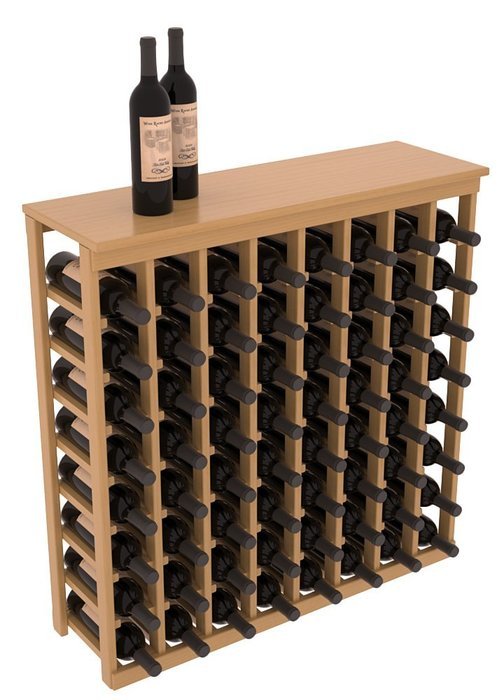 Wine Racks America Ponderosa Pine Tasting Table + Solid Top. 13 Stains to Choose From! N5