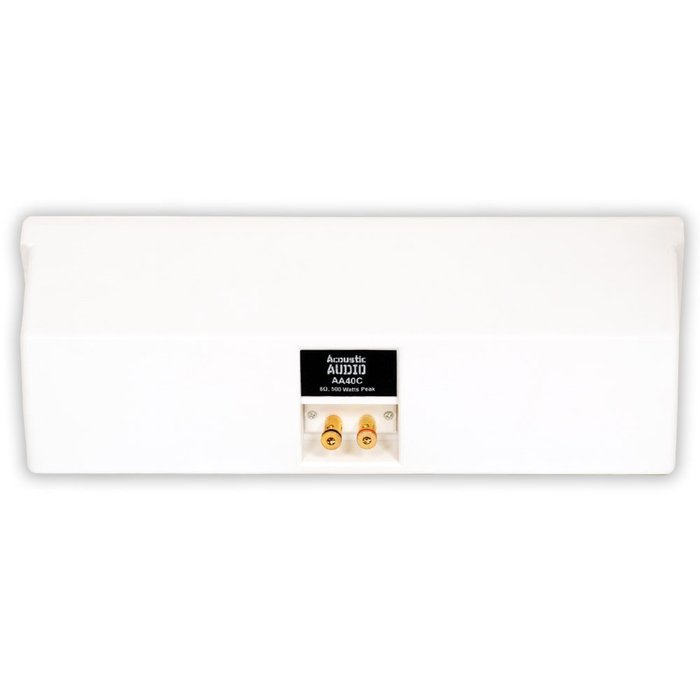 Acoustic Audio AA40CW Center Channel Speaker (White) N19